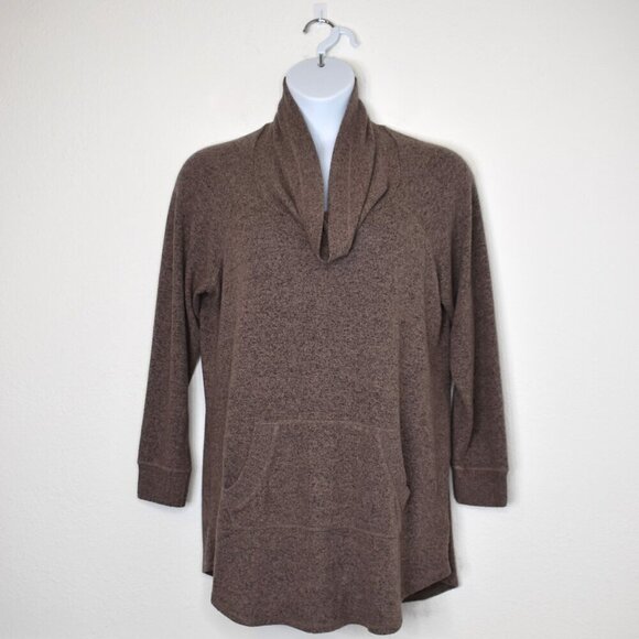 Torrid Super Soft Plush Tunic Sweatshirt Sz 1X Cowl Neck Athleisure Minimalist - Picture 1 of 15